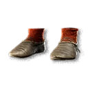 Black Cowhide Strapped Shoes